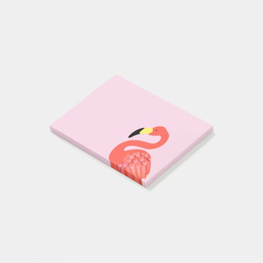Roze Flamingo Tropical Theme Sticky Notebooks Post-it® Notes (Schuin)