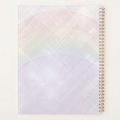 Roze Flamingo tropische bladpalm Planner (Achterkant)