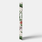 Roze Flamingo Tropische Bloem iPhone 13 Hoesje (Achterkant / Rechts)