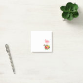 Roze flamingo & Tropische Hibiscus Fancy Post-it® Notes (Kantoor)