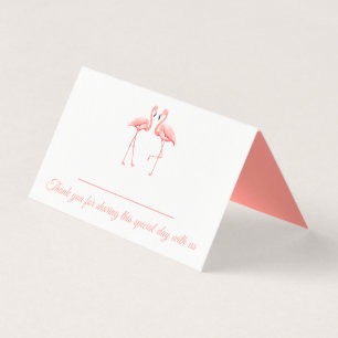 Roze Flamingo Tropische Trouw Bruids Bruiloft Kaart
