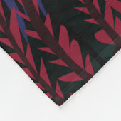 Roze Flamingo: Tropische Vlinder Harmonie. Fleece Deken (Hoek)