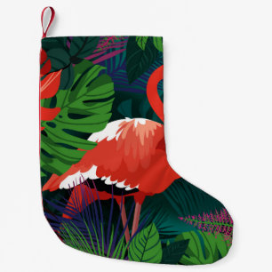 Roze Flamingo: Tropische Vlinder Harmonie. Kleine Kerstsok