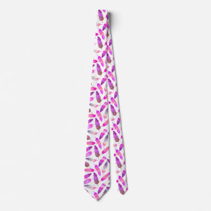 Roze Flamingo Veren Nekdas Stropdas