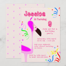 Roze Flamingo Verjaardag