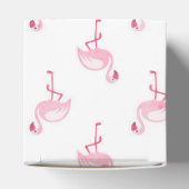 Roze Flamingo Verjaardagsfeestpatroon Bedankdoosjes (Bovenkant)