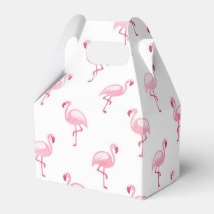 Roze Flamingo Verjaardagsfeestpatroon Bedankdoosjes
