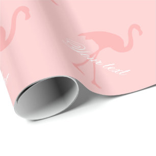 Roze flamingo verpakkend document cadeaupapier