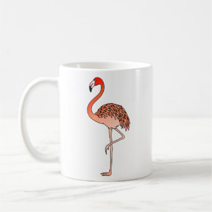 Roze Flamingo Vogel Lijnkunst-57567 Koffiemok
