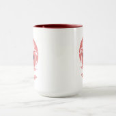 Roze Flamingo Vogel Mok (Midden)