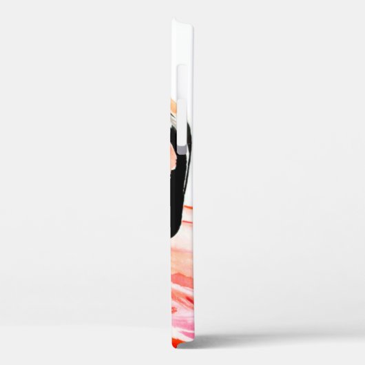 Roze Flamingo vogelprofiel portret, wonderbaarlijk Case-Mate iPhone Case (Achterkant / Links)