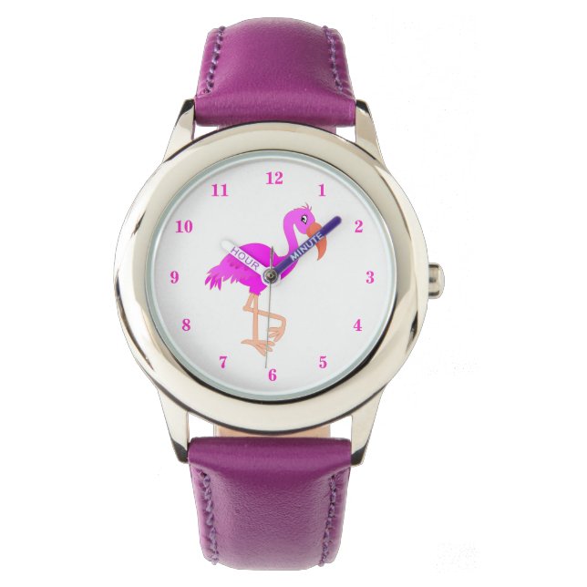 Roze Flamingo Watch Gift Horloge (Voorkant)