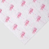 Roze Flamingo Waterverf Pattern Beach Tissuepapier (Detail)
