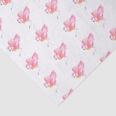 Roze Flamingo Waterverf Pattern Beach Tissuepapier (Detail)