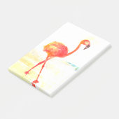 Roze Flamingo Waterverf Tekening Post-it Notities Post-it® Notes (Schuin)