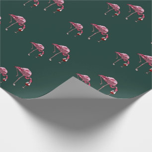 Roze Flamingo Wijn Drinker Grappig Cadeaupapier
