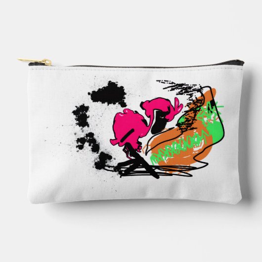 Roze flamingo WILDONE Etui (Voorkant)