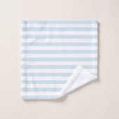 Roze Flamingo Witte & Blauwe Strepen Bad Handdoek (Wasdoekje)