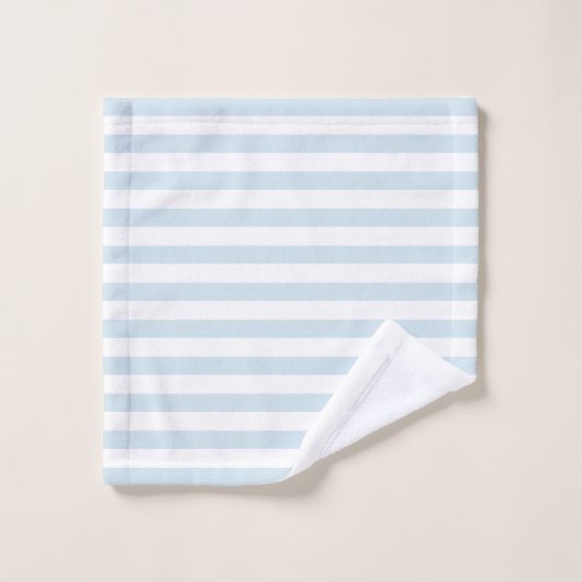 Roze Flamingo Witte & Blauwe Strepen Bad Handdoek (Wasdoekje)