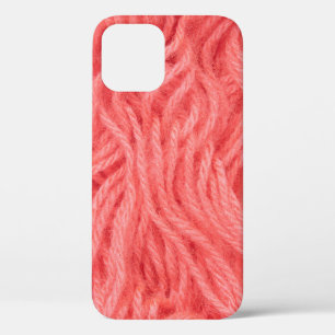 Roze Flamingo Yarn iPhone 12 Hoesje