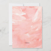 Roze Flamingo Zomer Party Uitnodiging (Achterkant)