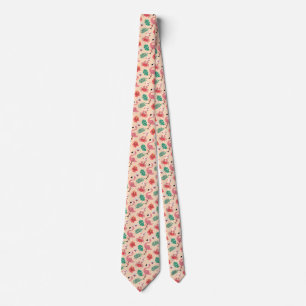 Roze Flamingo Zomer Tropisch Patroon-23123 Stropdas