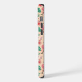 Roze Flamingo Zomer Tropisch Patroon iPhone Hoesje (Linkerkant)