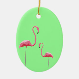 Roze flamingoes Ornament