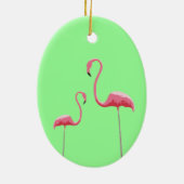 Roze flamingoes Ornament (Achterkant)