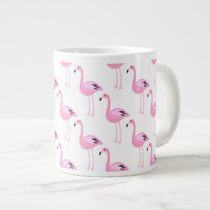 Roze Flamingo's 2 Extra Grote Mok