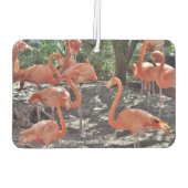 Roze flamingos Air Freshener Luchtverfrisser (Achterkant)
