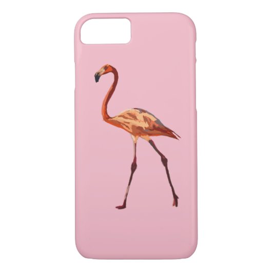 Roze Flamingo's Apple iPhone 7, nauwelijks daar Case-Mate iPhone Case (Achterkant)