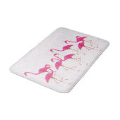 Roze Flamingos Bath Mat (Gekanteld)