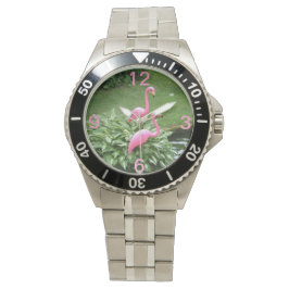 ROZE FLAMINGOS horloge