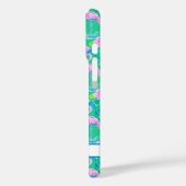 Roze Flamingo's met Monogram Case-Mate iPhone Case (Achterkant / Links)