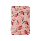 Roze Flamingo's: naadloos tropisch patroon Badmat (Voorkant Verticaal)