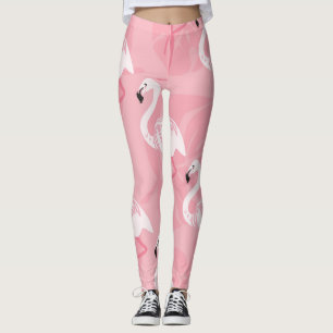 Roze flamingo's: naadloze  illustratie. leggings