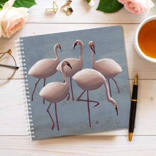 Roze Flamingo's Notitieboek Serengeti Safari Wilde