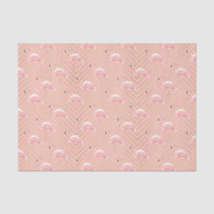 Roze Flamingo's (Ontwerp 13 Roze Serie) Tissuepapier