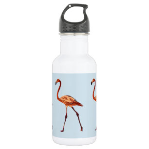 Roze Flamingo's Op Maat Gemaakte Waterfles