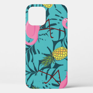 Roze Flamingo's Palm: Exotisch Hawaï iPhone 12 Hoesje