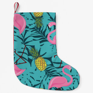 Roze Flamingo's Palm: Exotisch Hawaï Kleine Kerstsok