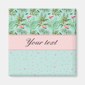 Roze Flamingos Polka stippen Magneet