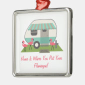 Roze Flamingo's & Retro Ornament van de (Links)