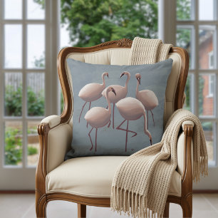 Roze Flamingo's Serengeti Safari Wilde Dieren Kussen