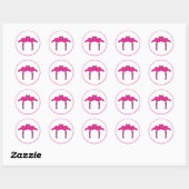 Roze Flamingos Stickers (Vel)