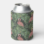 Roze flamingo's, tropisch  patroon. blikjeskoeler (Blikje Voorkant)