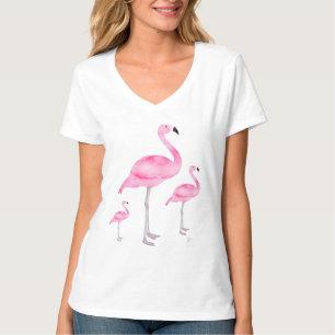 Roze Flamingo's Tropisch Schattig T-shirt