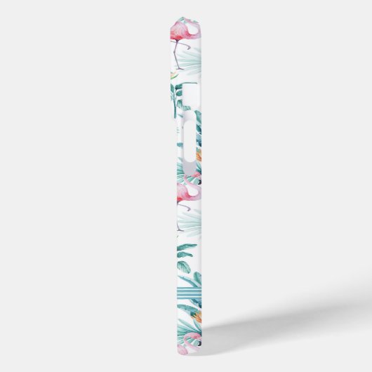 Roze flamingo's tropische bladeren patroon Case-Mate iPhone case (Achterkant / Links)