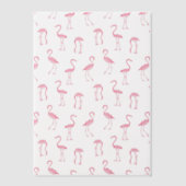 Roze Flamingo's Tropische Vogels Partij Overlay Vellum Uitnodigingen (Voorkant)